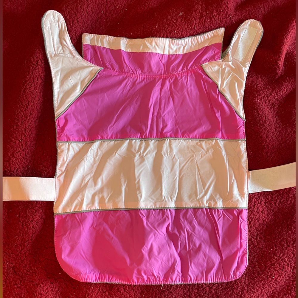 Pink dog windbreaker jacket